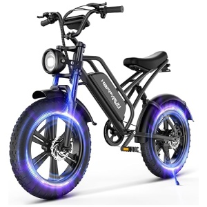 1500W Moped Style Electric Bike | Adult eBikes - 48V 18Ah Removable Battery | 60+ Mile Range / 3 Pedal-Assist Levels | 30MPH Top Speed