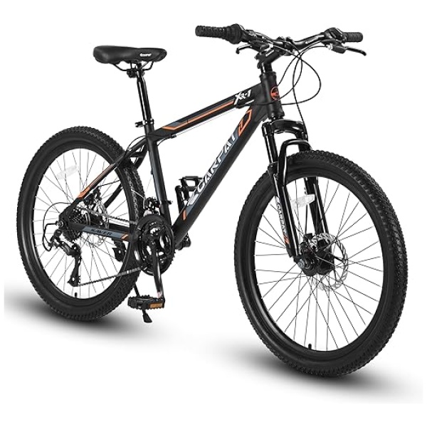 24/26/27.5 Inch Wheels Mountain Bike Shimano 21 Speeds with Mechanical Disc Brakes Aluminum/High-Carbon Steel Frame Suspension MTB Bikes Mountain...