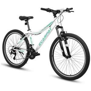 24 26 Inch Mountain Bike, Disc/V Brakes 21 Speeds Women Mens Bike, Aluminum/Steel Frame and Suspension Fork, Adult and Teens Sport Bicycle for...