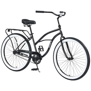 26 Inch Beach Cruiser Bike for Women/Girls/Men/Senior/Adults, City Hybrid Bike 7/Single Speed Steel Frame Commuter Bike for Women Men Senior, 7 Colors