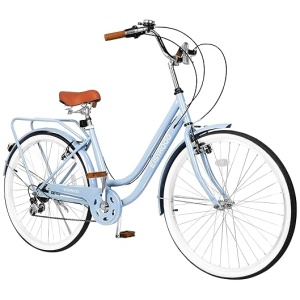 26 Inch Beach Cruiser Bike for Women, Hybrid Cruiser Bike with 7 Speed, Adjustable Seat, Lightweight Women Beach Cruiser Bike with Anti-Skid Tires,...