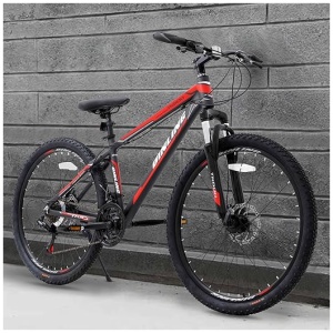 26 Inch Hybrid Bike with Full Suspension 21-Speed Aluminum Frame Bicycle for Women and Men -US Stock