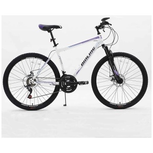 26 Inch Hybrid Bikes with Drivetrain 21 Speeds, Aluminum Alloy Frame City Commuter Comfort Bicycle