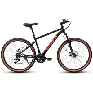 27.5" Mountain Bike,21-Speed Disc Brakes Trigger Shifter,Carbon Steel Frame,Mens Womens Trail Commuter City Snow Beach Mountain Bikes Bicycles,Anti...