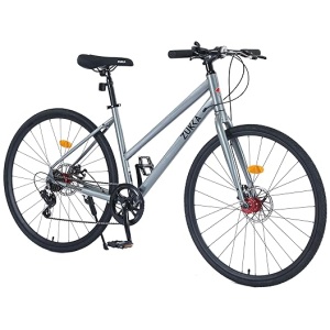 7/21/24 Speed Road Bike Hybrid Bike for Men and Women, 700C Wheels Racing Bicycle, Commuter Bicycle,City Bicycles，Double Disc Brakes,Commuting...