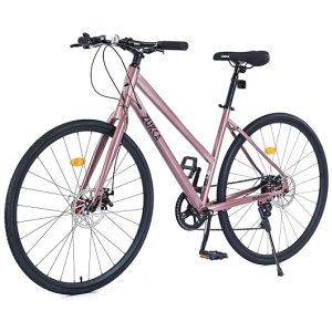 7/21/24 Speed Road Bike Hybrid Bike for Men and Women, 700C Wheels Racing Bicycle, Commuter Bicycle,City Bicycles，Double Disc Brakes,Commuting...