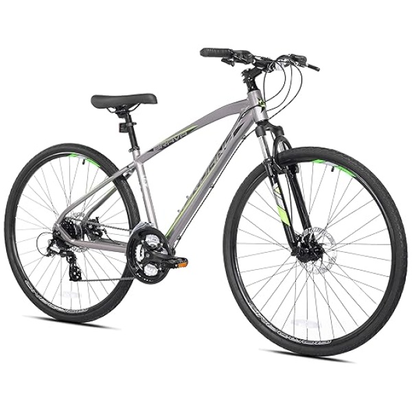 700c Giordano Brava Hybrid Comfort Bike, Small, Silver