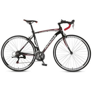 700C Wheel 21 Speed Road Bike with Light Weight Aluminum Alloy Frame, Commuter Bicycle with V Brakes for Men and Women, Adult Faster Racing Bike,...