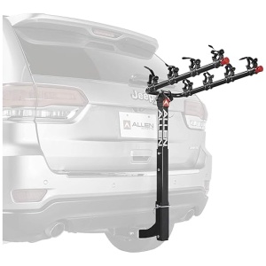 Allen Sports Deluxe 4-Bike Hitch Mount Rack (2-Inch Receiver) , Black
