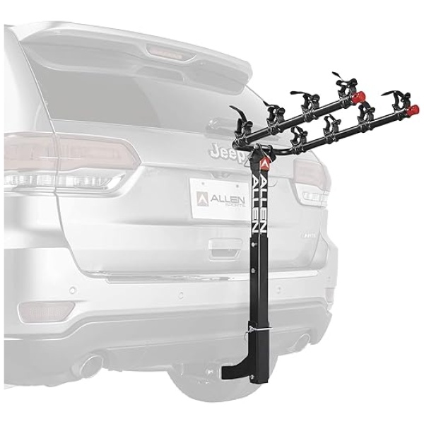 Allen Sports Deluxe 4-Bike Hitch Mount Rack (2-Inch Receiver) , Black