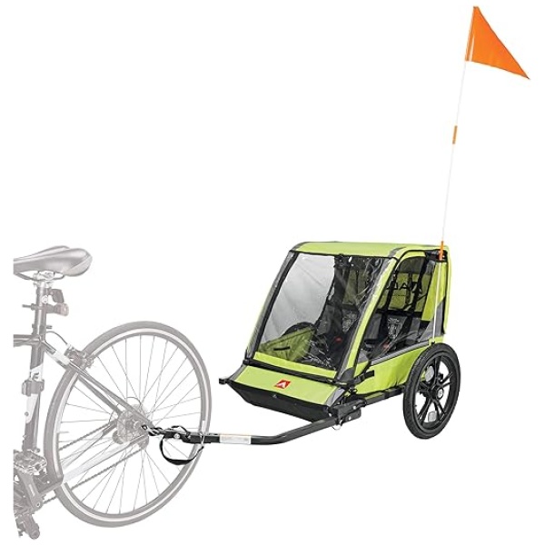 Allen Sports Hi-Viz 2-Child Bicycle Trailer, Model ET2
