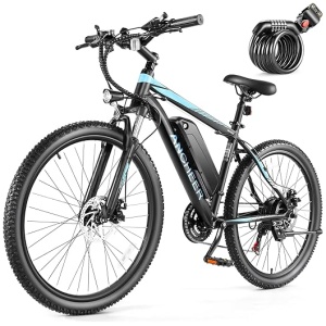 ANCHEER Electric Bike for Adults, [Peak 750W Motor] Electric Mountain Bike, 26" Sunshine Commuter Ebike, 55 Miles 20MPH Electric Bicycle with...