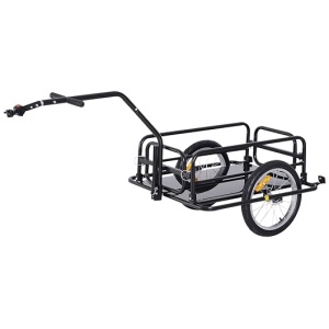 Aosom Bike Cargo Trailer, Bicycle Trailer, Heavy-Duty Bike Wagon Cart, Foldable Compact Storage, with Universal Hitch, 16" Wheels, 88 lbs....