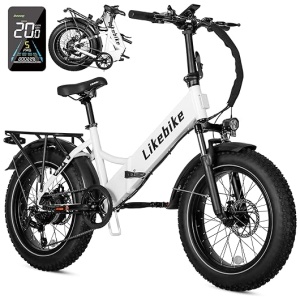 Cityfun S Electric Bike for Adults, UL 2849 Certified, 20'' Fat Tire Folding E-Bike with 500W Motor 48V 10.4AH Removable Battery, 20Mph Electric...