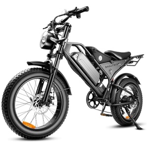 DK400 Electric Bike for Adults,Ebike with 1000W Motor, 48V/15Ah and Up to 28+MPH,Simano7 Speed (Upgrade Front Turn Signal+Rear Rack)…
