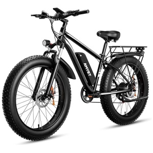 EB26 Electric Bike for Adults Peak 1500W Electric Bicycle 48V 15AH (720WH) Battery Electric Bike 26" Fat Tire Mountain 28mph 7 Speed Gears Dual...