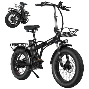 EBKAROCY Electric Bike for Adults 20" Fat Tire, 750W Motor 48V 15AH Battery, 30MPH Speed for Folding Electric Bike, Ebike with Shimano 7 Speed,...