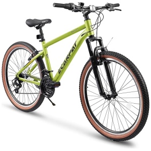 Ecarpat 24/26/27.5 Inch Women Mountain Bike, 21 Speeds High-Carbon Steel Mountain Bike, Disc/V Brakes and Suspension Fork MTB, Adult Sport Bicycle...