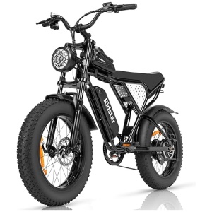 Electric Bike for Adults, 1000/2000W, 25/30/37MPH,48V-52V, 20AH,40AH Battery, Max 50-180 Miles Electric Motorcycle, 20" Fat Tire Dirt Bike, Shamano...