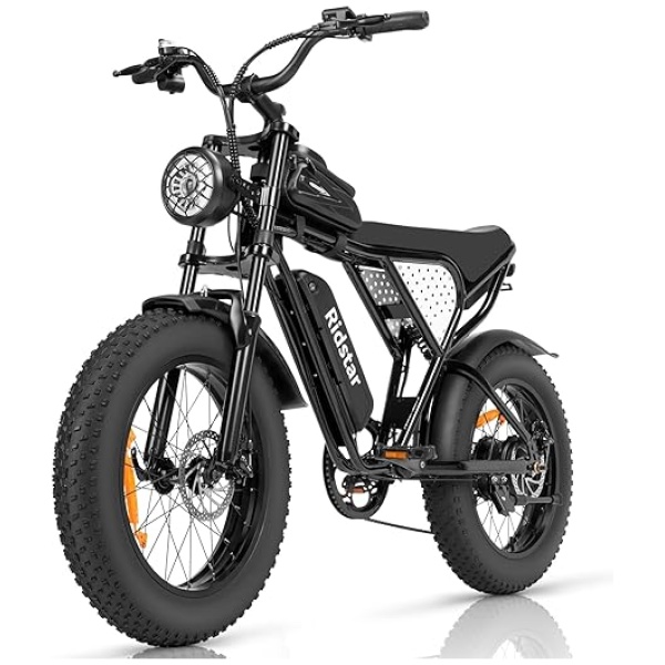 Electric Bike for Adults, 1000/2000W, 25/30/37MPH,48V-52V, 20AH,40AH Battery, Max 50-180 Miles Electric Motorcycle, 20" Fat Tire Dirt Bike, Shamano...