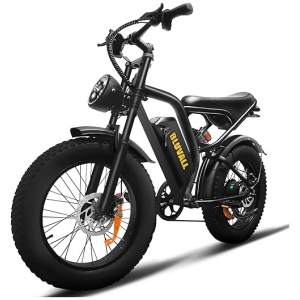 Electric Bike for Adults,1200W 30MPH,48V 20/23AH, 20 in Fat Tire Ebike, Electric Motorcycle Dirt Bike with Front/Rear Turn Signals, Dual Shock...