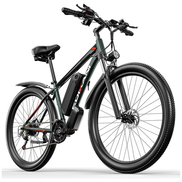 Electric Bike for Adults, 17.5Ah 48v Battery Ebike with 29" Tires, 750W Peak 1000W 34MPH Electric Mountain Bike, 21-Speed Gears, Throttle E Bicycle...