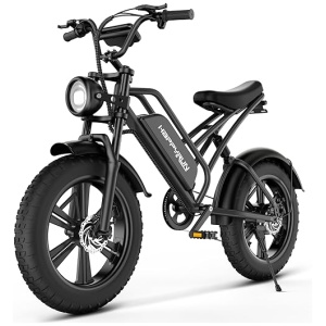 Electric Bike for Adults, 20" Fat Tire Ebike with 1500W Brushless Motor/ 48V 18Ah Removable Battery, Up to 30MPH / 68 Miles, 7-Speed Transmission...