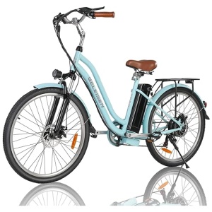 Electric Bike for Adults, 26" Ebikes, Peak 750W Electric Cruiser Bike with 48V 13Ah/10Ah Removable Battery, 25Mph Electric Bicycle w/ 7-Speed &...