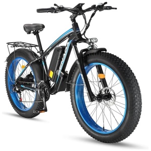 Electric Bike for Adults,26" x 4" Fat Tire Ebikes, 1000W 48V 17.5Ah 30MPH Adult Electric Bike Long Range 33-65 Miles, Beach Snow Electric Bicycle...