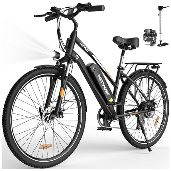 Electric Bike for Adults 28" E Bike with 500W Motor 36V 15AH Removable Battery Electric Bicycles Range 35-75 Mile with 7 Gears, UL2849 Certified