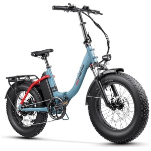 Elias Ebike Folding Electric Bike for Adults|Powerful 750W Motor|Speeds Up to 25MPH|Large 48V 15Ah Removable Battery 20"x4.0"Fat Tire Bicycle with...