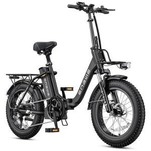 ENGWE 1125W Electric Bike for Adults, L20 2.0 20''×3.0" Fat Tire Electric Bicycle 52V 13Ah Removable Battery Max Range 80Miles & 25MPH for Urban...