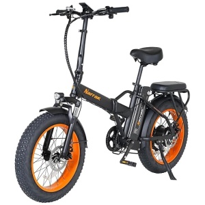 Fat Tire Folding Electric Bike, 48V & 624Wh Lithium Removable Battery, Peak 1100W Brushless Motor, Max Speed 28Mph, M5 Large LCD Display,...