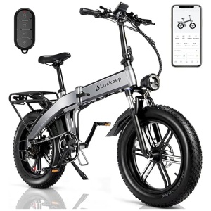 Folding Electric Bike for Adults 1200W Peak, 28/30MPH 60 Miles,720WH Battery 20x 4.0 Fat Tire Ebikes for Adults Foldable with Anti-Theft...