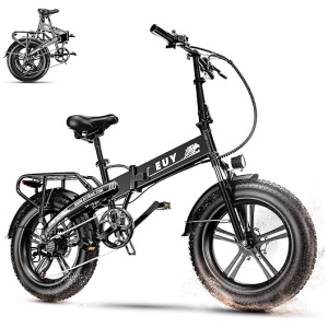 Folding Electric Bike for Adults, 750W Motor(1000W Peak),30MPH, 60Mile,48V 12.8AH/15AH/20AH Battery,20" Fat Tire Foldable Electric Bicycle,Commuter...
