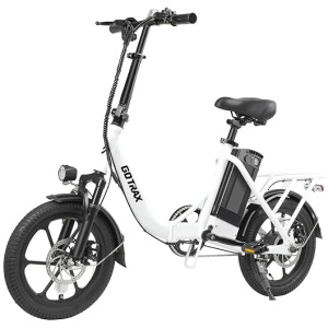 Gotrax NEPHELE 16" Electric Bike, Max 25Miles Range(Pedal-Assist) & Speed 15.5Mph Power by 350W Motor, Folding E-Bike with Removable Battery, Front...
