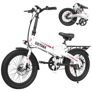 Gotrax R1 20" Folding Electric Bike with 40 Miles (Pedal-assist1) by 48V Battery, 20Mph Power by 350W, Weighs Only 45lbs, LCD Display & 5...