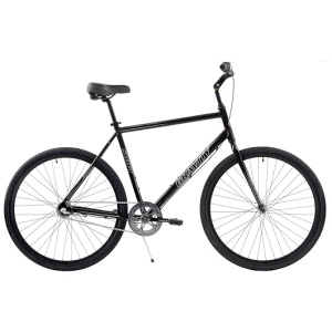 Gravity Swift 3 Shimano Nexus 3 Speed Internal Hybrid Coaster Brake Bike Simple (Jet Black, 22" Mens fits Most Riders 6' 2' to 6' 5"+)
