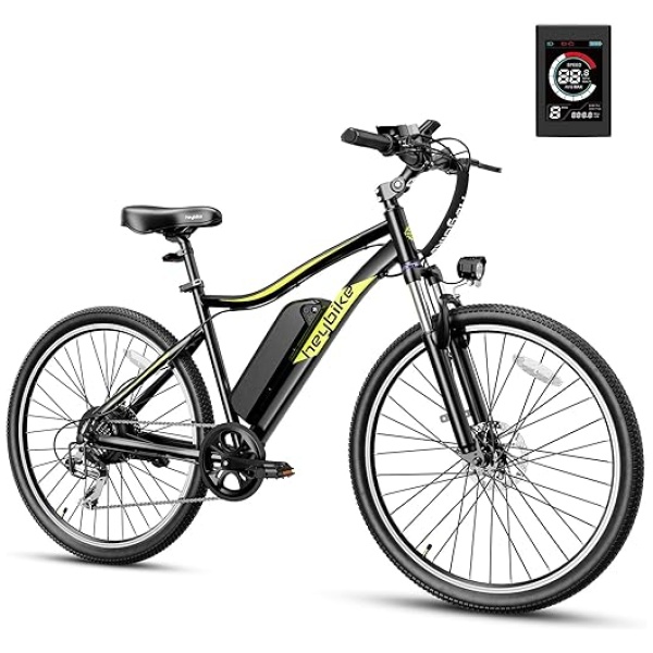 Heybike Race Max Electric Bike for Adults with 750W Peak Motor, 28mph Max Speed, 600WH Removable Battery Ebike, 27.5" Electric Mountain Bike with...