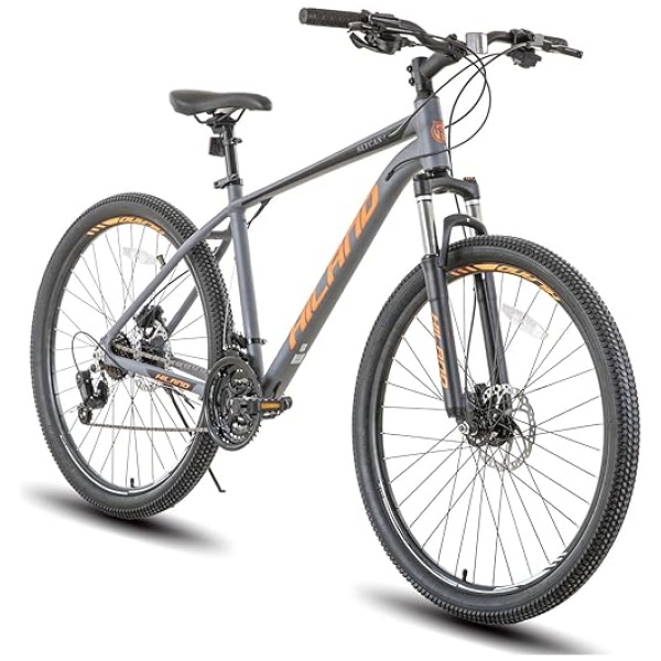 HH HILAND 27.5 inch Mountain Bike 21 Speeds, Lock-Out Suspension Fork, Aluminum 18 inch Frame Hydraulic Disc-Brake for Men Women Mens MTB Bicycle...