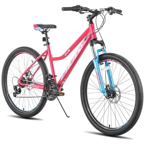 Hiland 26 Inch Womens Mountain Bike,with Step-Through Frame,Shimano 21 Speeds,Suspension Fork MTB,Bicycle for Women Men Adult