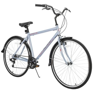 Hiland 700C Hybrid Bike for Men Women Shimano 7speeds Cruiser Bicycle Step-Through or Step-Over Frame Hybrid Bicycle for Mens