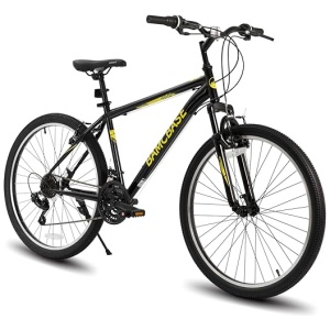 Hiland Women 26 Inch Mountain Bike, Mens and Womens Bicycle with 21 Speed, High-Carbon Steel Frame Mountain Bicycle, Sport MTB for Men Adult