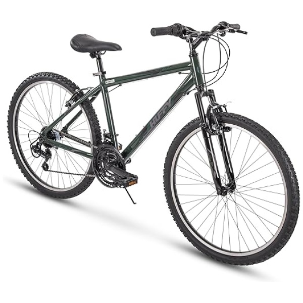 Huffy Hartail Mountain Bikes for Men and Women, 24/26/27.5 Inch Sizes, Fat Tire Mountain Bike Option Available, Multiple Colors, Front Suspension,...