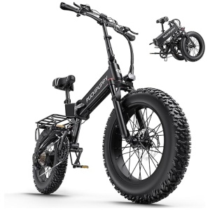 Hummingbirds Electric Bike, Folding Electric Bike 750W 48V 15Ah Removable Battery 20MPH, 20" x 4" Fat Tire Ebike for Adults Men Women, Electric...