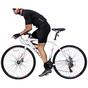 Hybrid Bike for Men Women- Men's Hybrid Cycle (28 Inch Wheels),Adjustable Seat/Aluminum Frames/24 Speed Drivetrains,Bicycle for Commuting,...