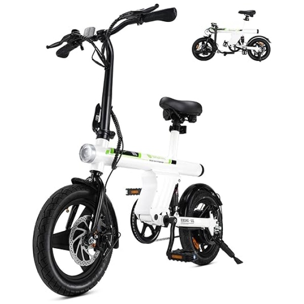 isinwheel U1 Electric Bike for Adults 750W Peak Motor, 20 mph Folding Ebike, 14" Adults Electric Bicycles with Smart Uphill, 280.8Wh Battery, 25...