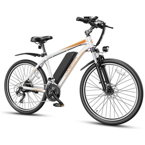 Jasion EBX Electric Bike for Adults, [750W Motor Peak] [21 Speed Gear] [50Miles 22MPH] Ebike, 450Wh Removable Battery 26" Electric Mountain Bike,...
