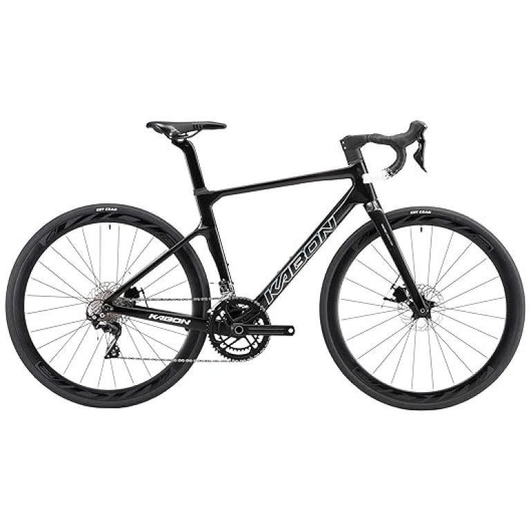 KABON Carbon Road Bike, 700C Carbon Fiber Frame Road Bike with Shimano 105 22 Speed Disc Brake Racing Bicycle for Men and Women