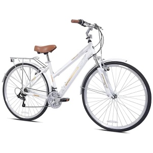 Kent International Springdale Hybrid Bicycle, White, 29 inch